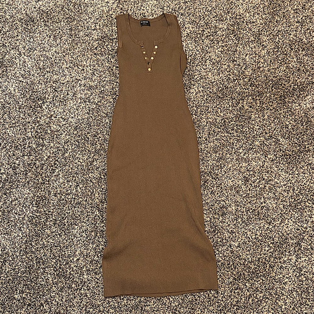 Maxi Ribbed Tank Top Dress